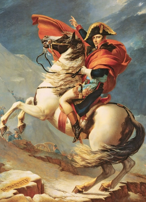 Eurographics puzzle Napoleon prečkajoč Alpe 1000 koščkov