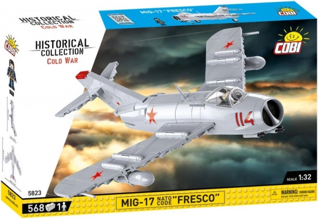 MiG-17 iz zgodovinske kolekcije COBI model