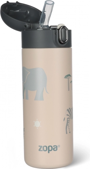 Termovka za tekočine s slamico 400 ml, Safari