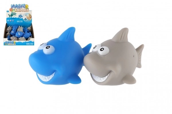 Shark igrača sveti v vodi plastika 6cm na baterije možnost dveh barv