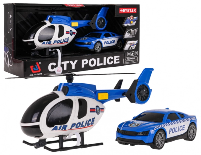 Komplet helikopter + policijski avto