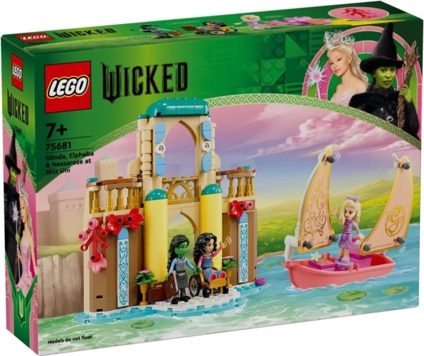 Komplet LEGO Wicked Glinda, Elphaba in Nessarose na univerzi Shiz