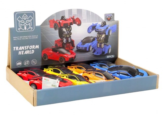 avto-robot 2v1 spremenljiv robot v 4 barvah