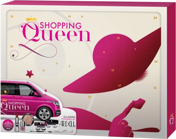 adventni koledar SHOPPING QUEEN s kozmetiko in umetnimi trepalnicami ARDELL