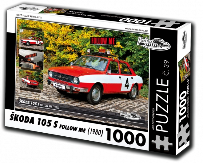 Sestavljanka retro avto Škoda 105 S Follow Me 1980 1000 kosov