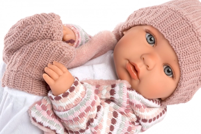Llorens Baby Julia - realistična punčka z zvoki in mehkim tekstilnim telesom - 42 cm