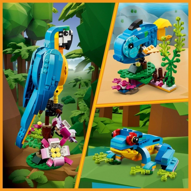 LEGO Ustvarjalec 3v1 31136 Eksotična papiga