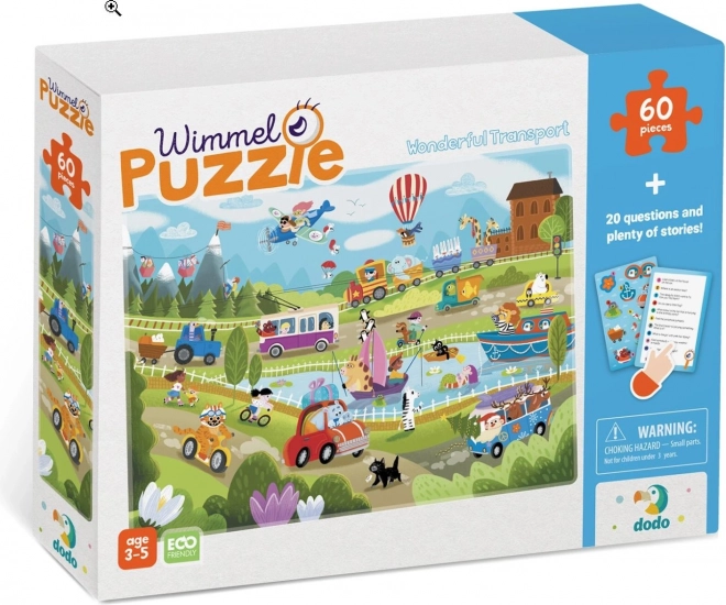 DODO Puzzle Prevoz na podeželju 60 delov
