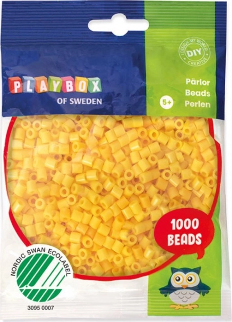 Rumene talilne perlice Playbox 1000 kos