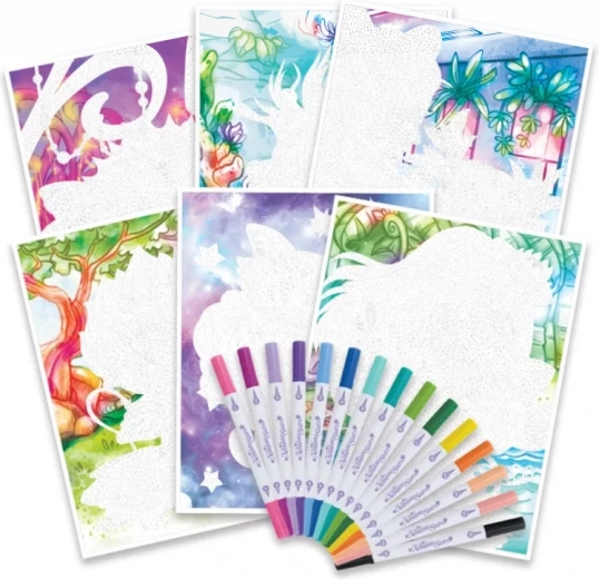 15 dvostranskih flomastrov z bogato barvno paleto