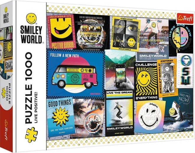 Sestavljanka 1000 kosov Smiley – Živi pozitivno