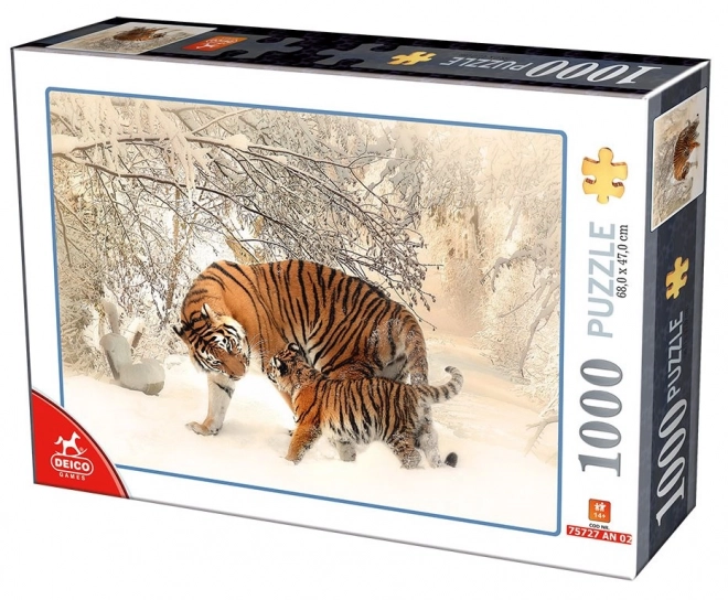 DEICO Puzzle Tiger z mladičem 1000 kosov
