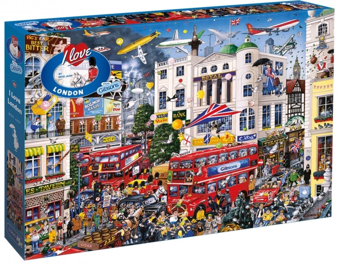 GIBSONS Puzzle Ljubim London 1000 kosov