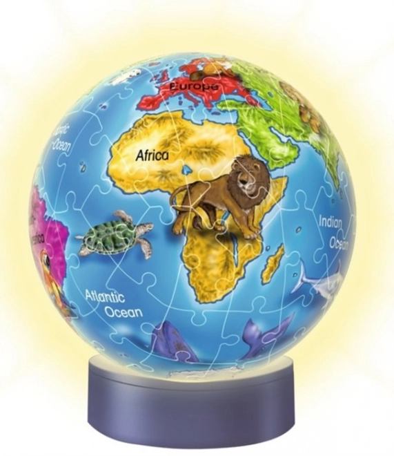 RAVENSBURGER Sijoča puzzleball Globus 72 kosov