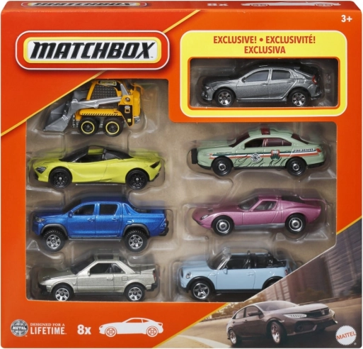Komplet avtomobilčkov MATCHBOX 1:64 – 8 kosov (mix)