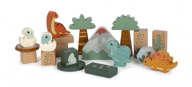 Small foot Lesene kocke Dino