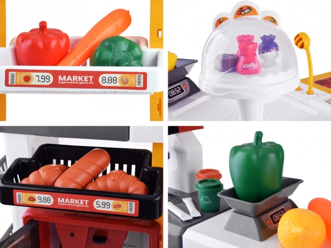 Velika slaščičarna supermarketa + dodatki vozička ZA4638