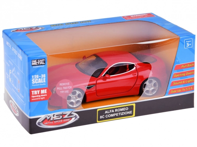 Model avtomobila iz kovine Alfa Romeo 8C Competizione, merilo 1:32