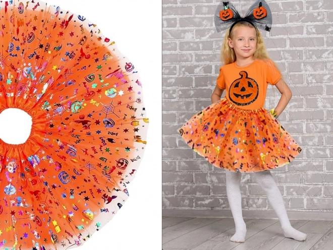 Halloween kostum s trakom in tutu krilom