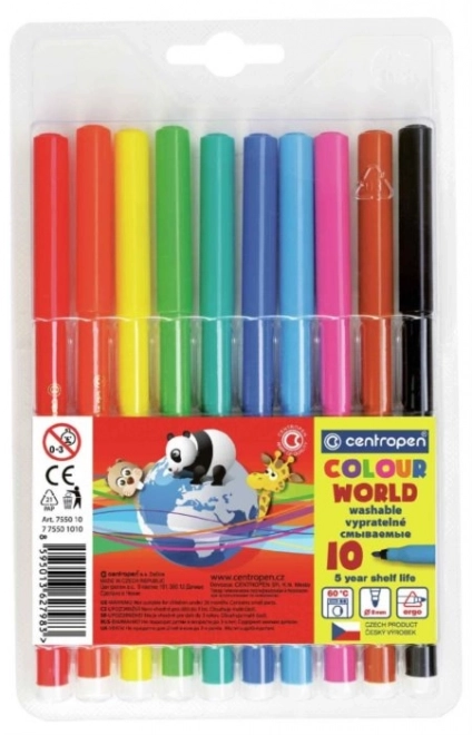 CENTROPEN Flomastri 10 barv