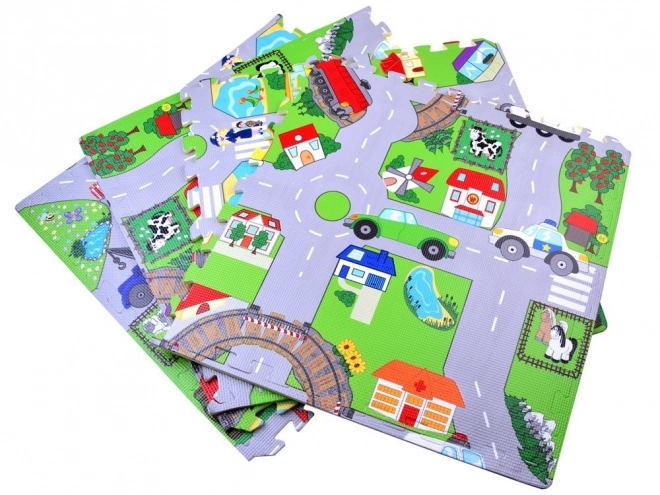 Pena podloga na ulici puzzle EVA ZA2510