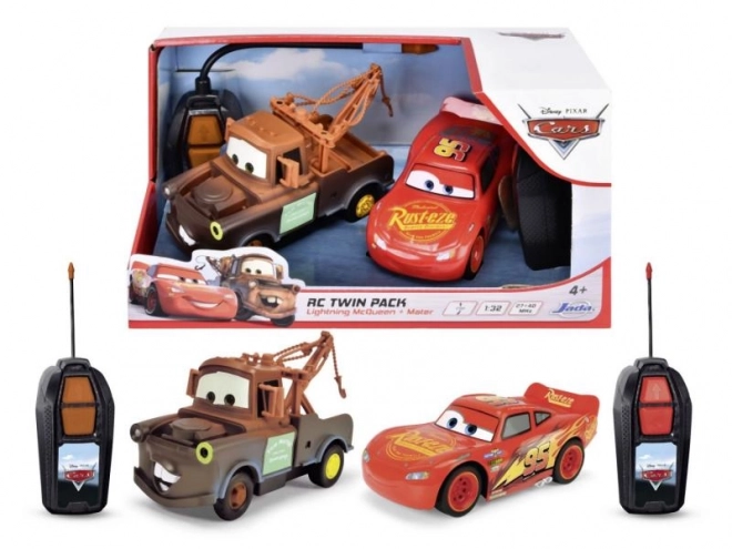 RC Avti Strela McQueen in Burak Dvojni Paket 14 cm, 1:32, 1kan