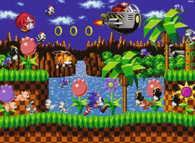 Uganka Ježek Sonic 500 delov