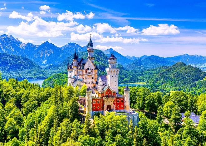 Sestavljanka Grad Neuschwanstein poleti 1000 kosov