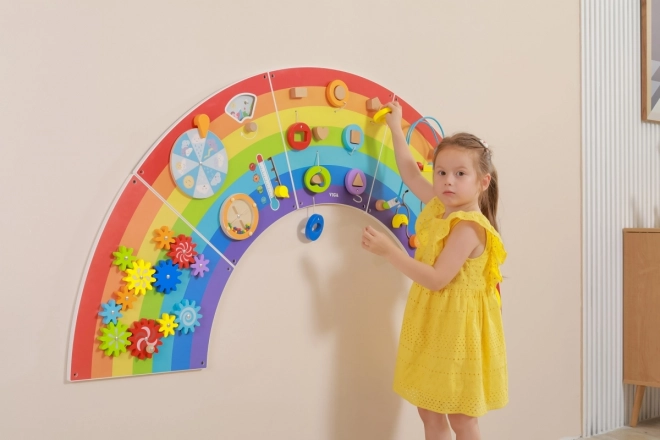 Lesen stenski montessori panel - mavrica