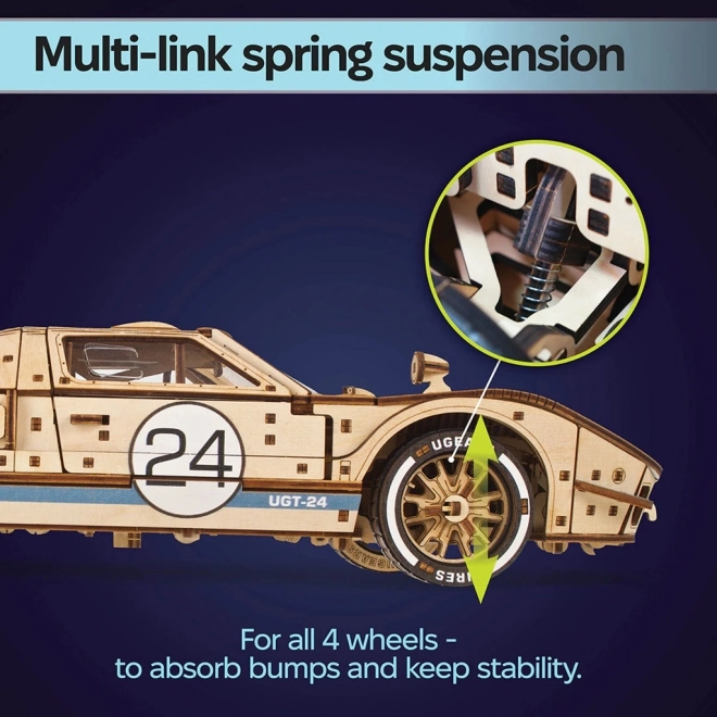 Ugears 3D lesena mehanska uganka Endurance Racer