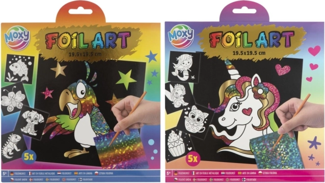 Slikanje s folijo - kreativni set 5 kos