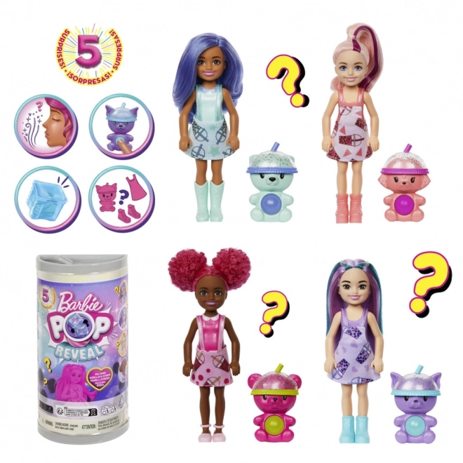 Barbie Pop Reveal Chelsea Bubble Tea punčka