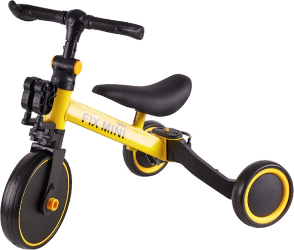 Trike Fix Mini otroški poganjalec in trikolesnik 3-v-1 – rumena
