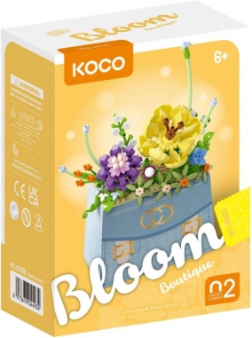 Stavebnica KOCO Bloom Boutique – roža v torbici, 223 kosov