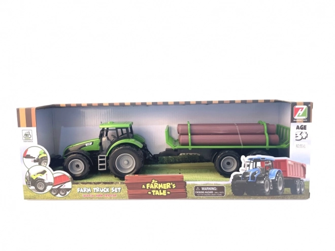 Igrača Traktor s Priklopnikom za Hlode za Otroke