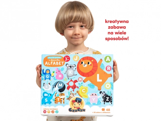 CzuCzu veliki puzzle z luknjo Abeceda