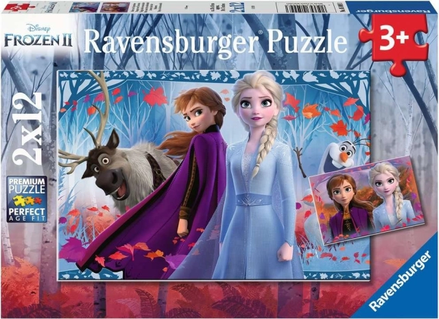 RAVENSBURGER Sestavljanka Ledeno kraljestvo 2, 2x12 kosov
