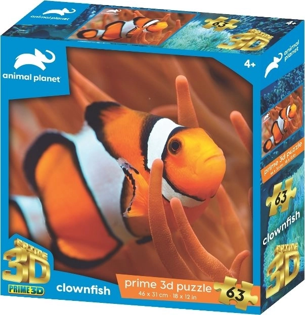 3D puzzle ribica klovn 63 kosov