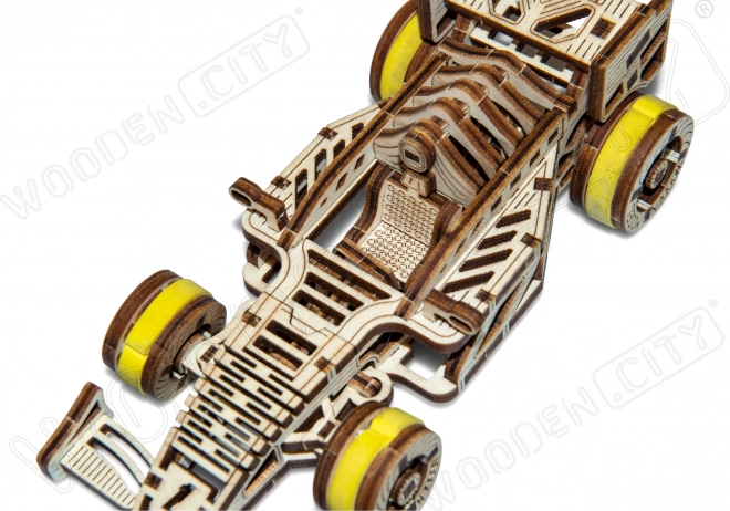 WOODEN CITY 3D sestavljanka Dirkalni avto Bolid 108 delov