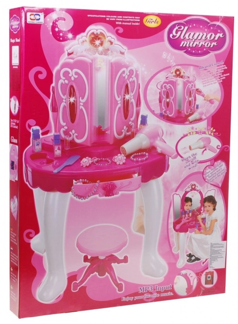 Toaletni priborček Little Princess roza
