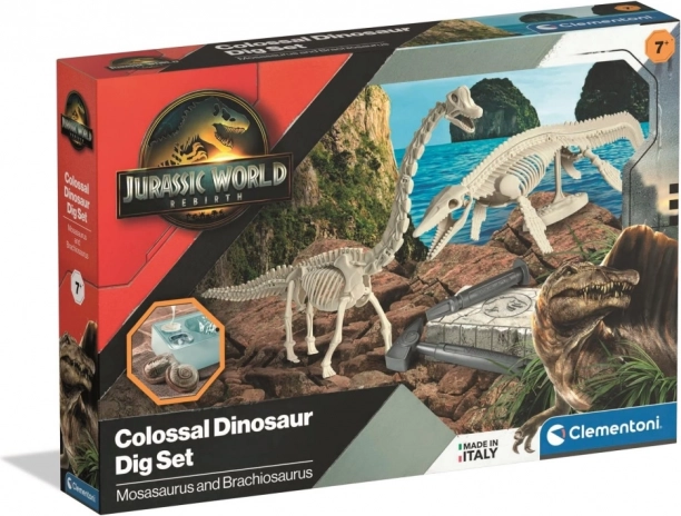 komplet za izkopavanja fosilov jurassic world – clementoni