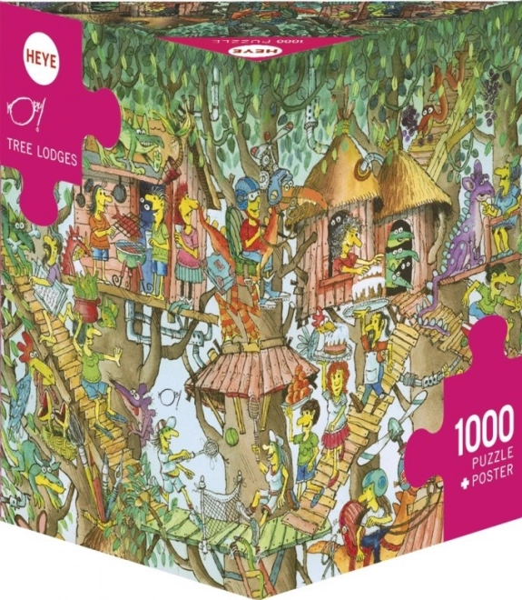 Sestavljanka HEYE Hiške na drevesih 1000 koščkov