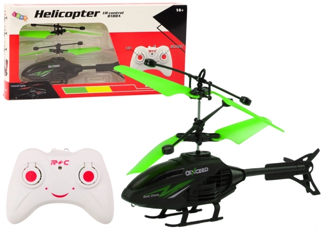 Daljinsko vodeni RC helikopter z giroskopom – zelena