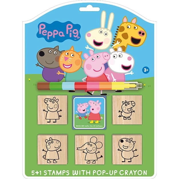Komplet žiga Peppa Pig z voščenkami