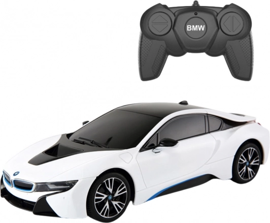 RC avto BMW i8 1:18 belo