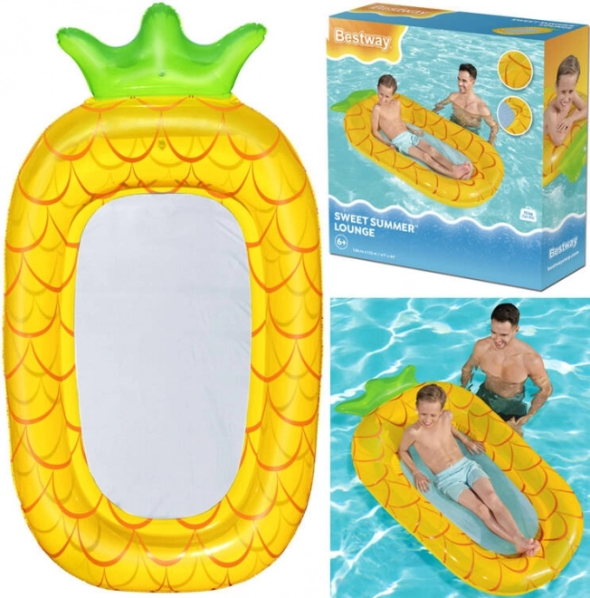 Bestway napihljiva vodna viseča mreža za otroke Ananas z mrežastim dnom