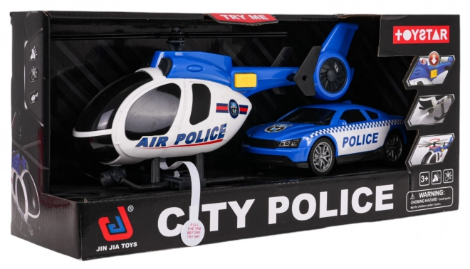 Komplet helikopter + policijski avto