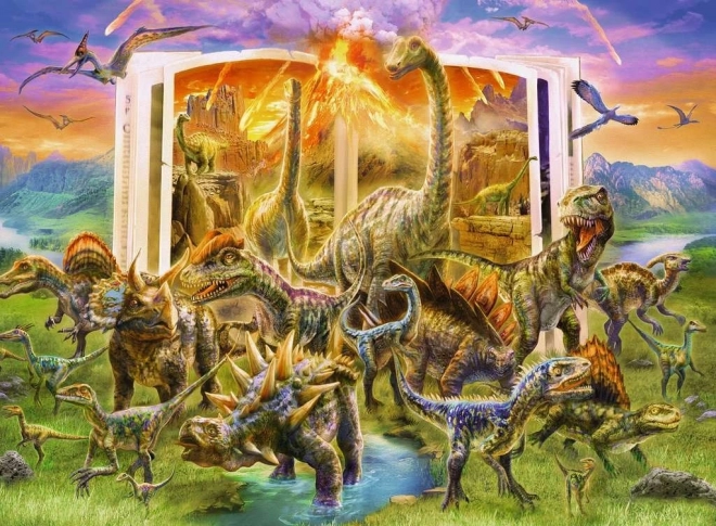 RAVENSBURGER Puzzle Enciklopedija dinozavrov XXL 300 kosov