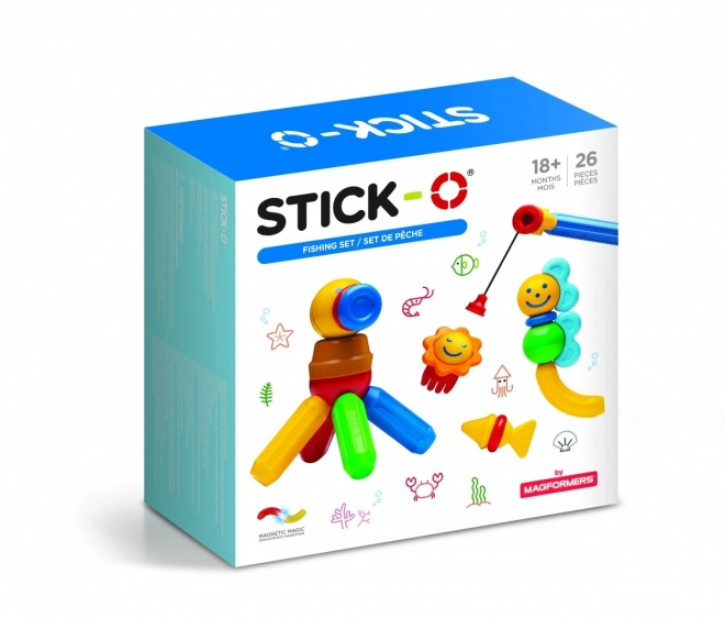 Stick-O Magnetna gradbena igra Ribolov