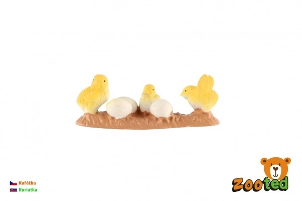 Piščančki kokoši domače plastike 5cm v vrečki